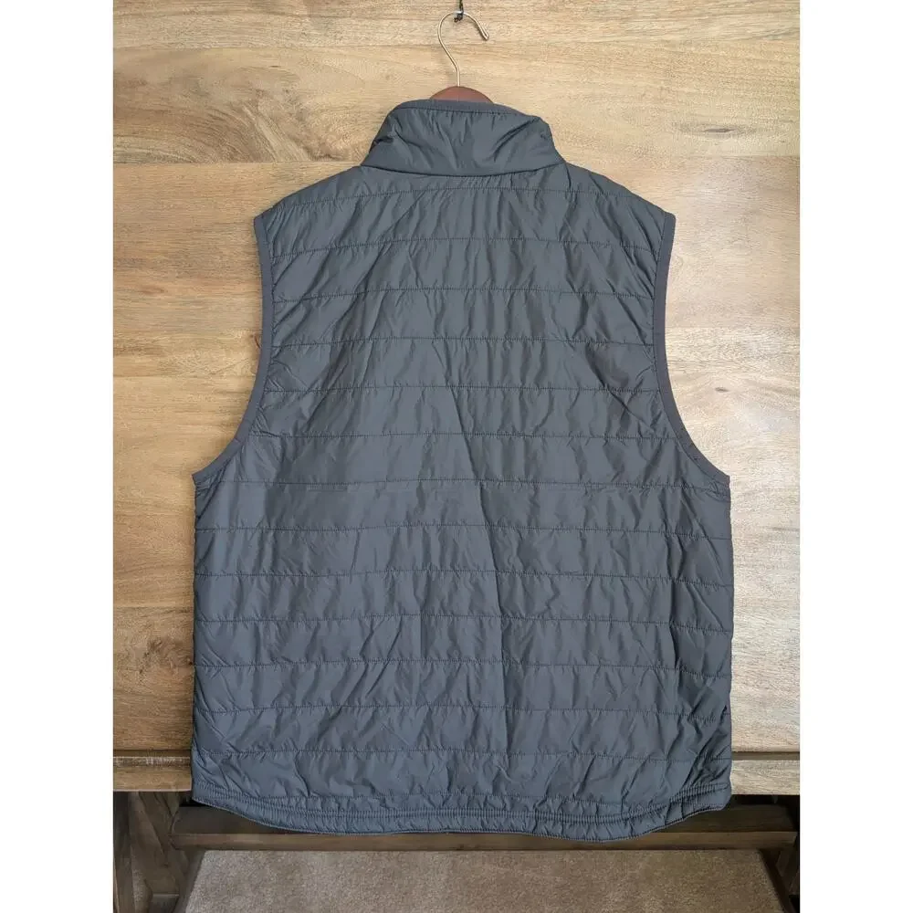 NWT Carhartt Vest Mens L Dark Gray Sleeveless Rain Defender Relaxed Fit Zip Up - Picture 2 of 6